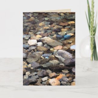 River Rocks Greeting Card Karte
