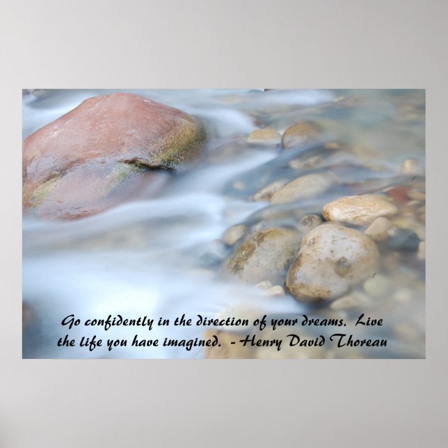 River Rocks Poster (Vorne)