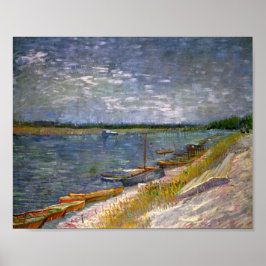 River & Rowing Boats Van Gogh Fine Art & Art Poster