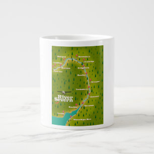 River Severn Wales England Reiseplan Jumbo-Tasse