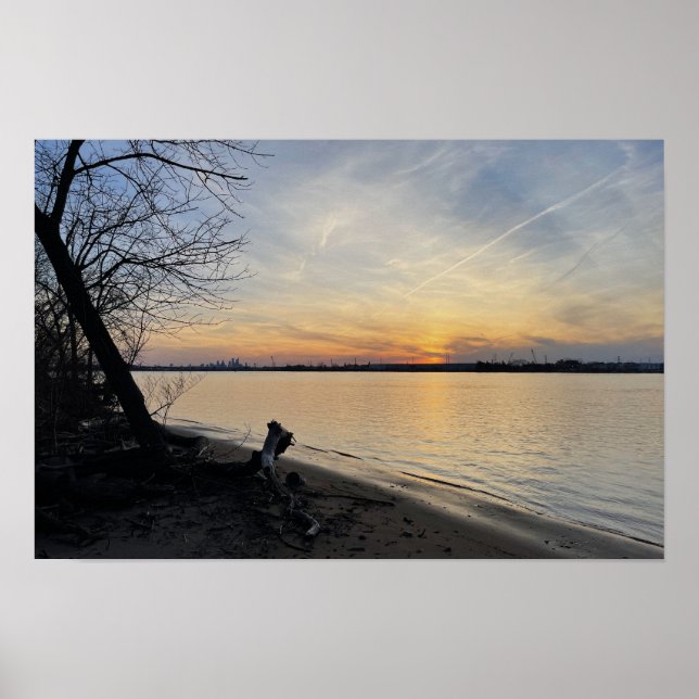 River Sunset Foto Poster (Vorne)