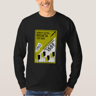 River Thames Regatta - Vintage Retro Stil Rudern T-Shirt