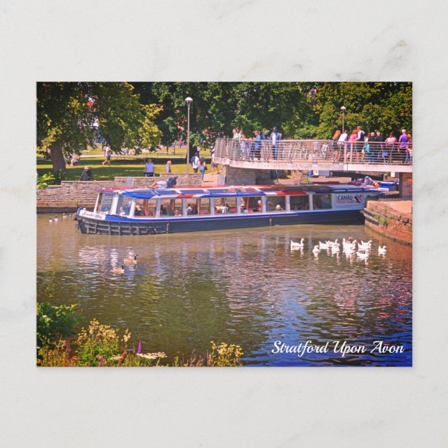 River Tour Stratford Upon Avon Postcard Postkarte (Vorderseite)