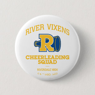 River Vixens Cheerleader Squad Button