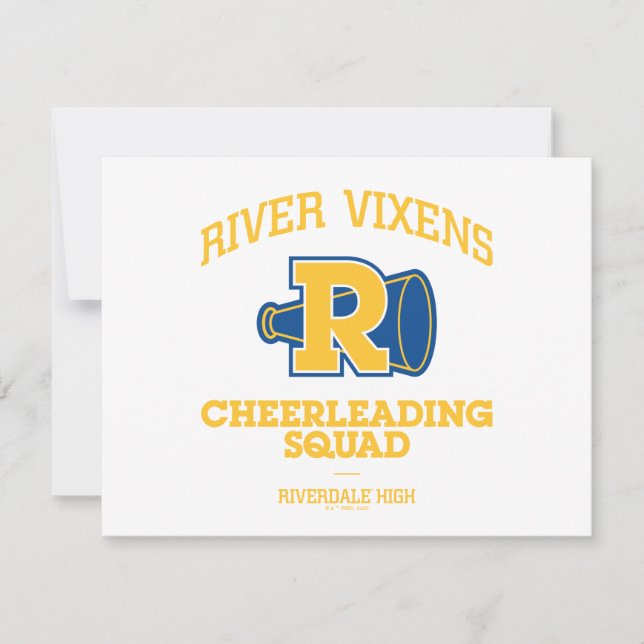 River Vixens Cheerleader Squad Mitteilungskarte (Vorderseite)