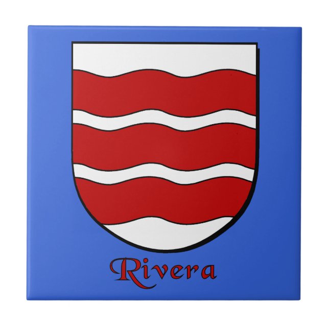 Rivera Family Shield Fliese (Vorderseite)