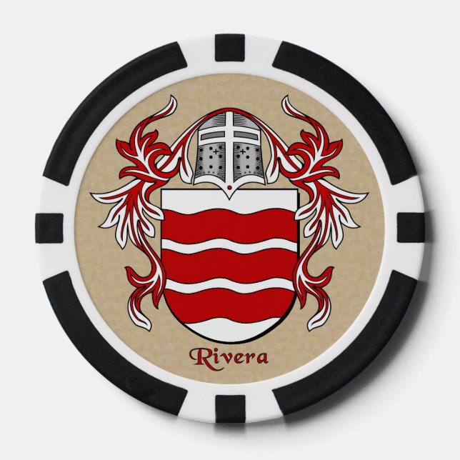 Rivera Heraldic Arms Pokerchips (Vorderseite)
