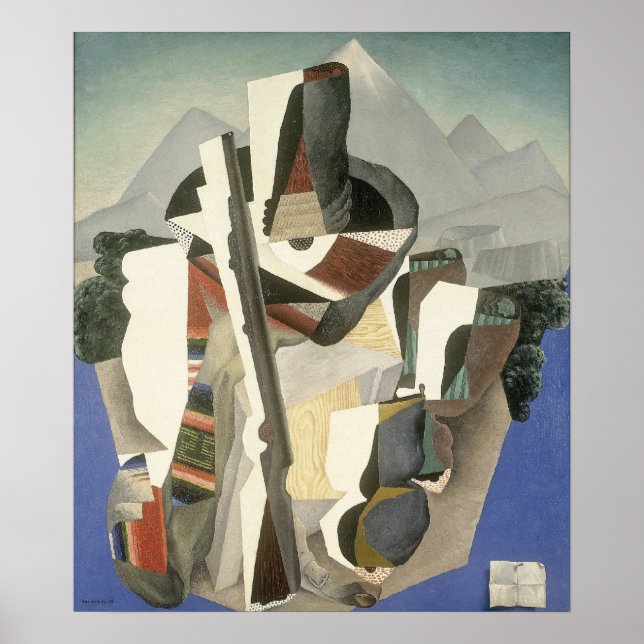 Riveras Kunstposter "Landschaft im zapatistischen  Poster (Vorne)