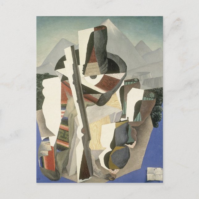 Riveras Postkarte "Landschaft im zapatistischen St (Vorderseite)