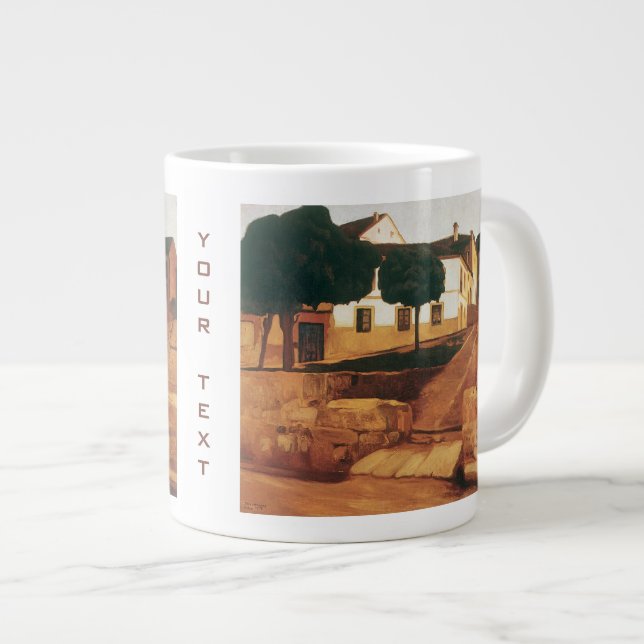 Riveras Tasse "Straße in Avila" (Vorderseite Rechts)