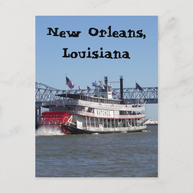 Riverboat in New Orleans Postkarte (Vorderseite)