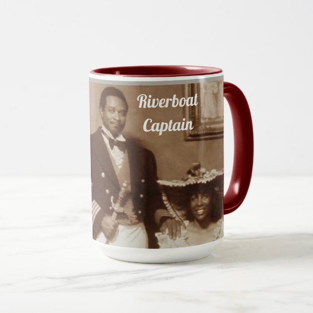 Riverboat-Kapitän Mug Tasse (VorderseiteRechts)