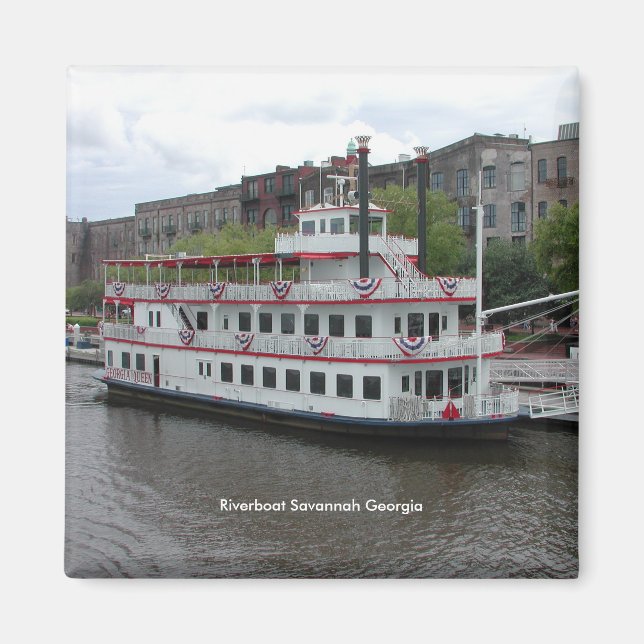 Riverboat Savannah Georgia Magnet (Vorne)