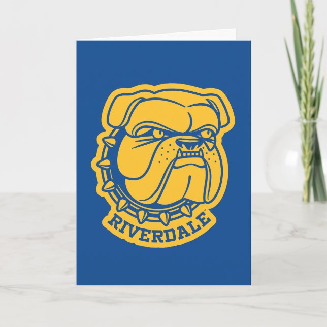 Riverdale Bulldog Head Karte (Vorderseite)