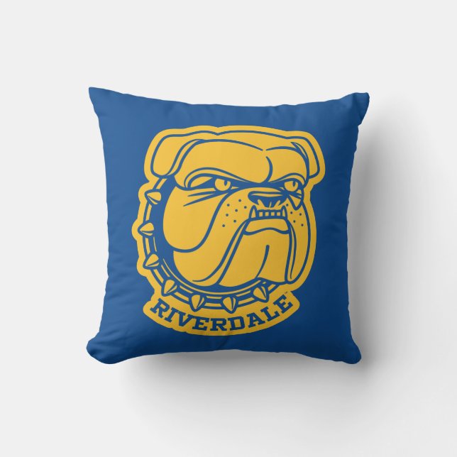 Riverdale Bulldog Head Kissen (Vorderseite)