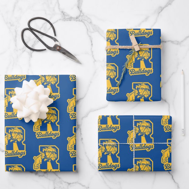 Riverdale Bulldogs Letterman Geschenkpapier Set (Vorderseite)