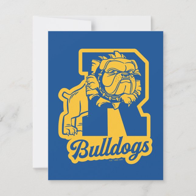 Riverdale Bulldogs Letterman Mitteilungskarte (Vorderseite)