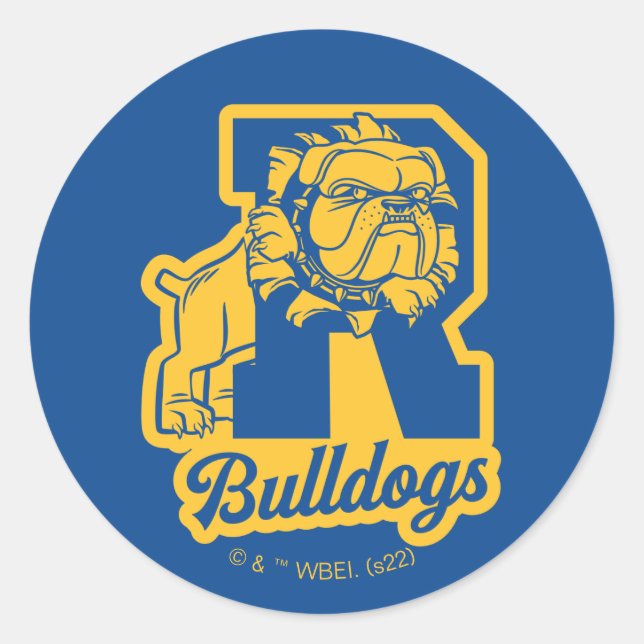 Riverdale Bulldogs Letterman Runder Aufkleber (Vorderseite)