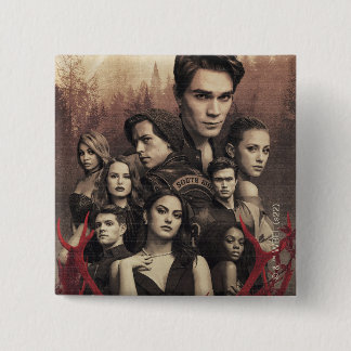 Riverdale Deer Skull Poster Button