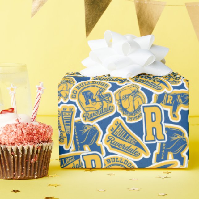 Riverdale Football und Cheer Pattern Geschenkpapier (Geburtstagsparty)