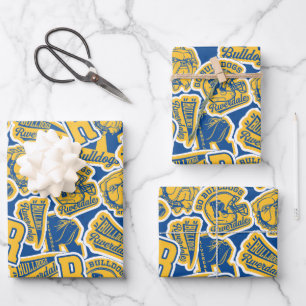 Riverdale Football und Cheer Pattern Geschenkpapier Set