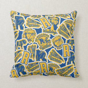 Riverdale Football und Cheer Pattern Kissen