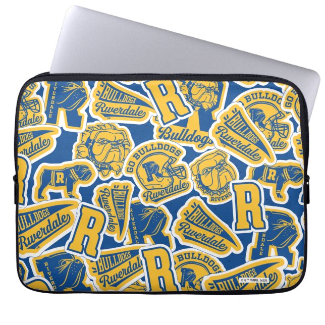 Riverdale Football und Cheer Pattern Laptopschutzhülle (Vorderseite)