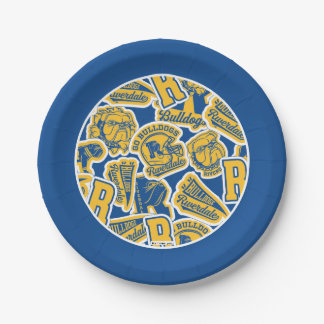 Riverdale Football und Cheer Pattern Pappteller