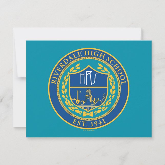 Riverdale High School Siegel Mitteilungskarte (Vorderseite)
