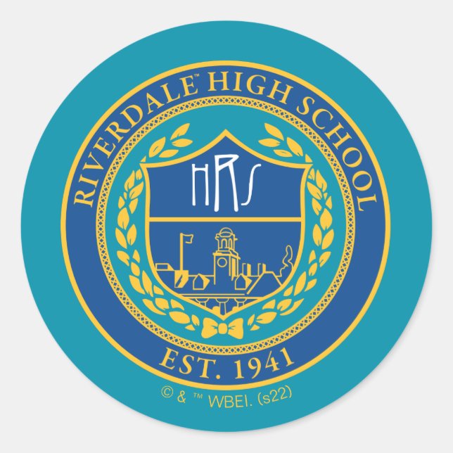 Riverdale High School Siegel Runder Aufkleber (Vorderseite)