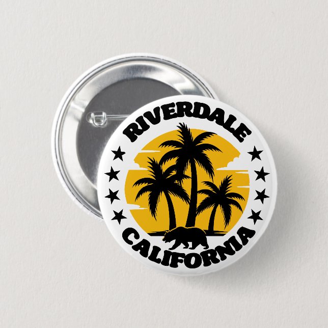 Riverdale, Kalifornien Button (Vorne & Hinten)