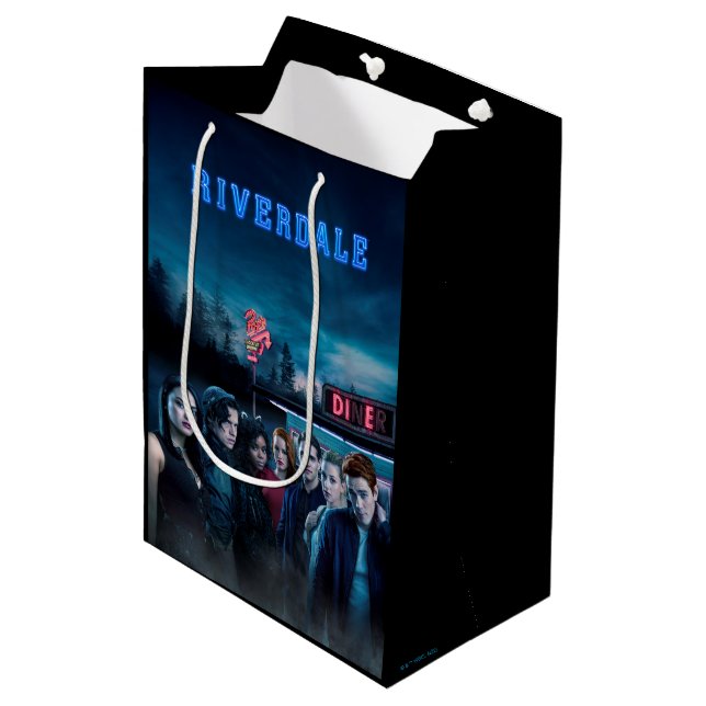 Riverdale Outdoor Pops Diner Poster Mittlere Geschenktüte (Vorderseite Schrägansicht)