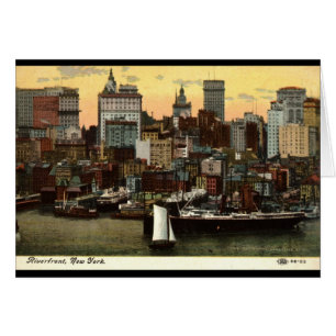 Riverfront New York City Vintag c1905