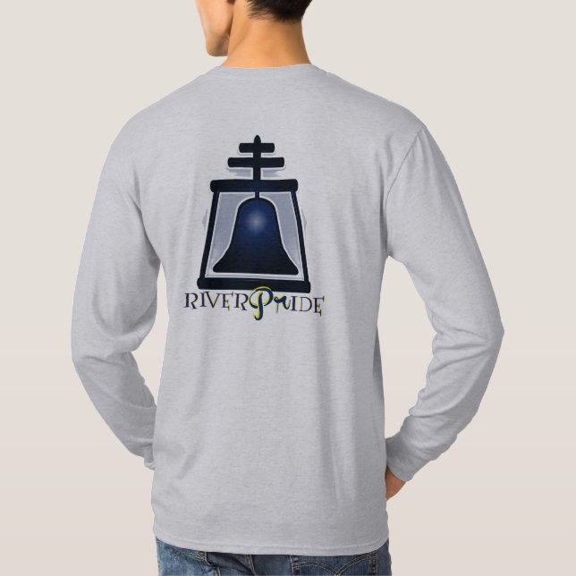 RiverPride - Flussufer, CA - hinterer u. vorderer T-Shirt (Rückseite)