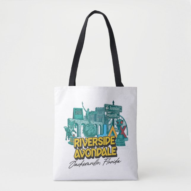 Riverside Avondale Nachbarschaft Tote Bag Tasche (Vorderseite)