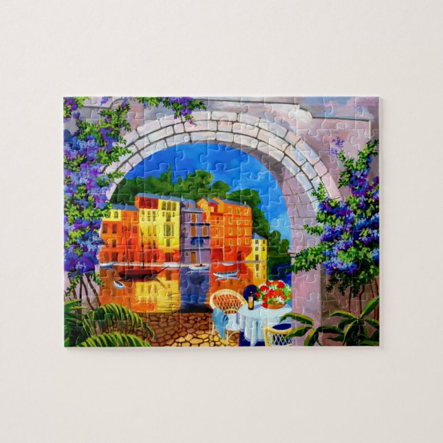 Riverside Café Jigsaw Puzzle (Horizontal)