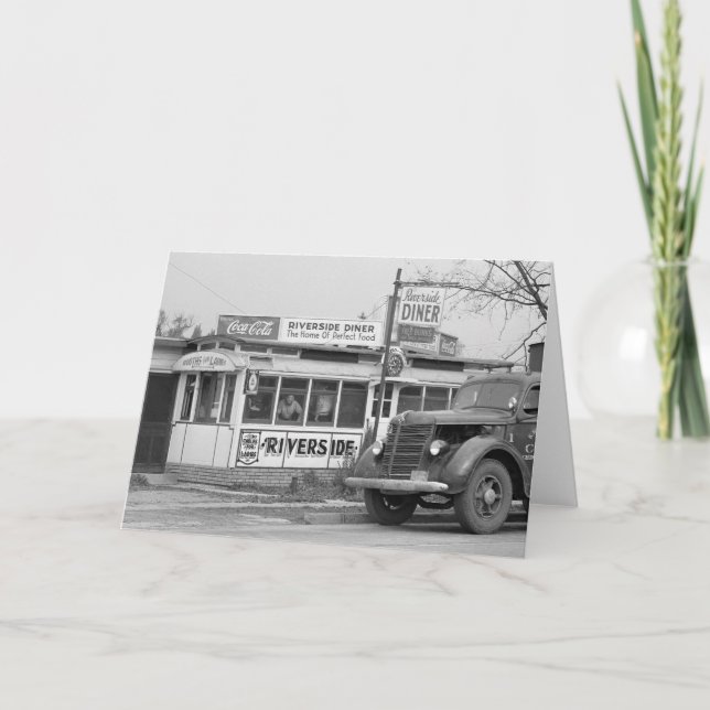 Riverside Diner, 1941 Karte (Vorderseite)