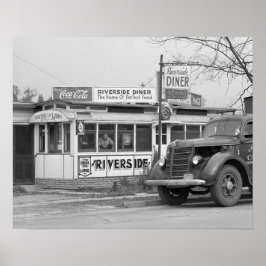 Riverside Diner, 1941 Poster