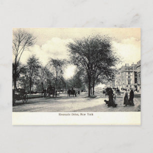 Riverside Dr. 105th St, New York City Vintag Postkarte