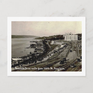 Riverside Dr., at 145th St., New York City Vintag Postkarte