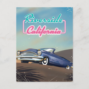 Riverside Kalifornien Reiseplakat Postkarte