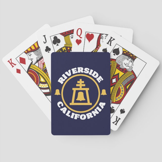 Riverside, Kalifornien Spielkarten (Rückseite)