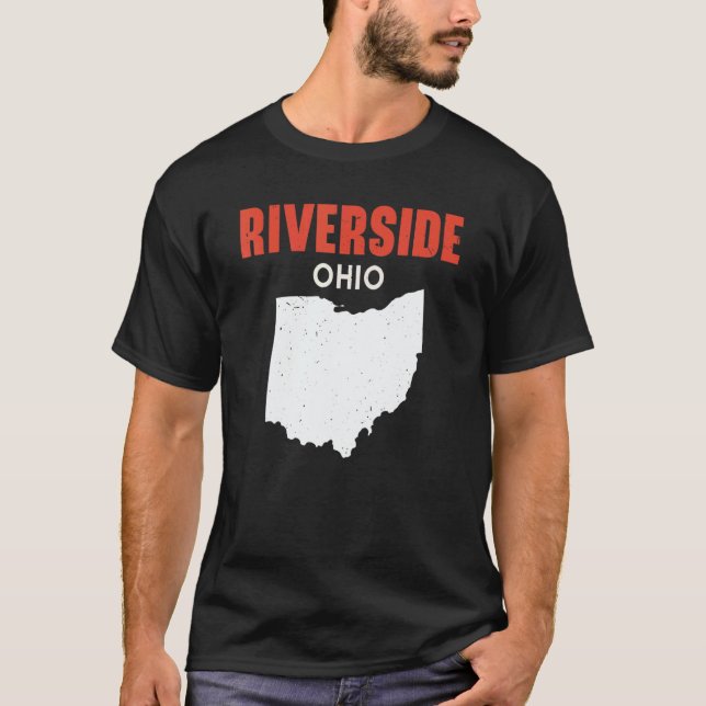 RIVERSIDE Ohio USA State America Travel Ohioan T-Shirt (Vorderseite)