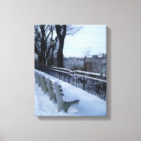 Riverside Park NYC Winter Snow New York City Foto