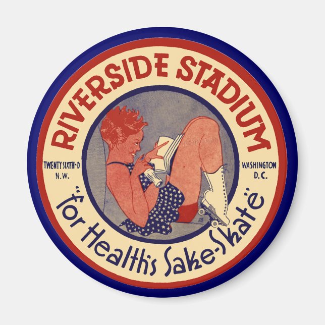 Riverside Rolling Rink Washington DC Magnet (Vorne)