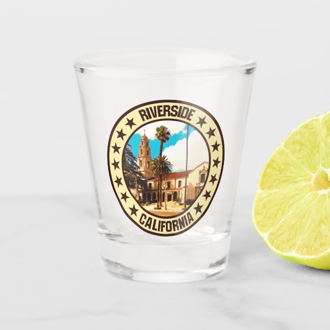Riverside Schnapsglas (Vorderseite)
