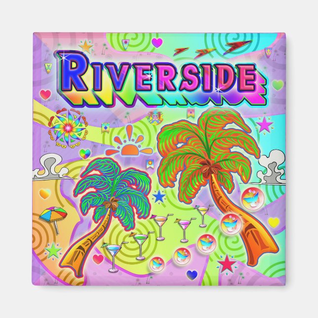 Riverside Vacation Target Magnet (Vorne)