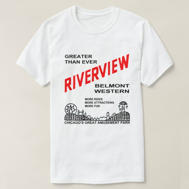 Riverview Amusement Park, Chicago, IL 1904-1967 T-Shirt (Design vorne)