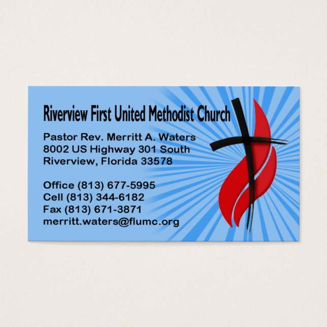 Riverview First UMC Pastor Rev. (Vorderseite)