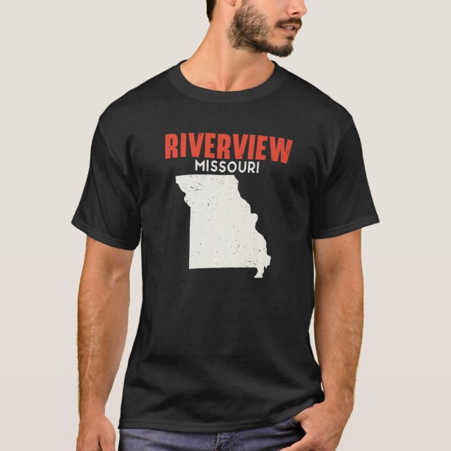 Riverview Missouri USA Staat America Travel Missou T-Shirt (Vorderseite)